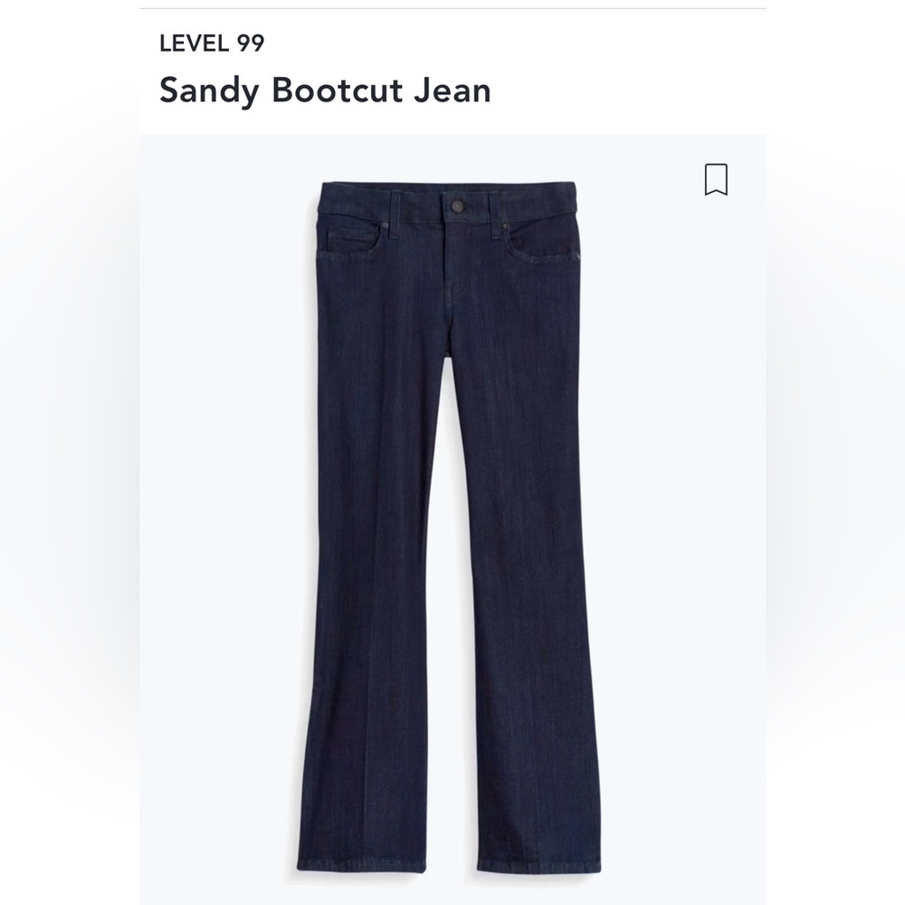 NWT Level 99 Sandy Bootcut Jean - Navy 6P